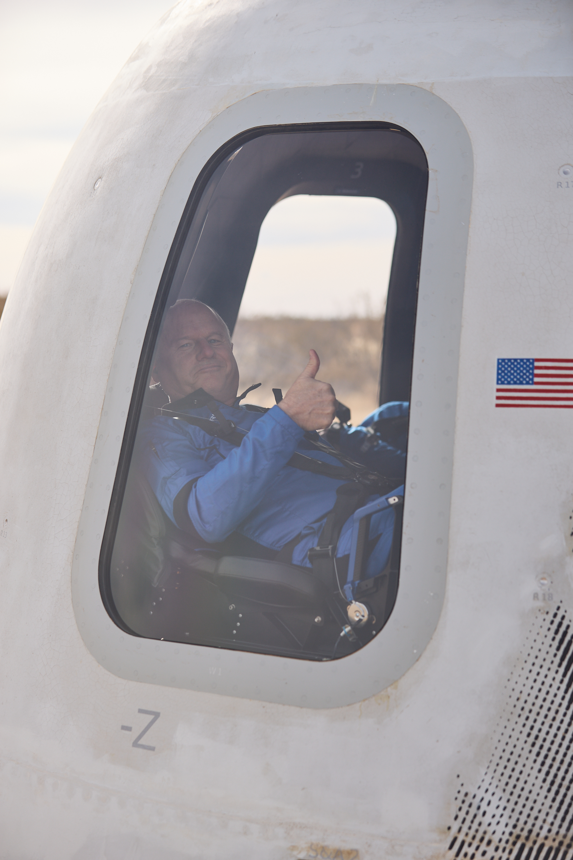 NS-38 — NS-38 astronaut Jim Hendren in the crew capsule